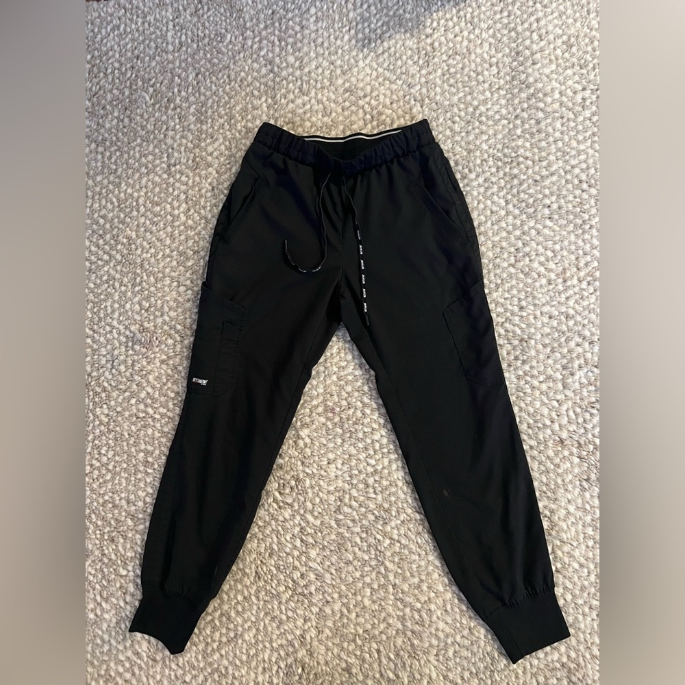 Black Scrub Jogger Pants